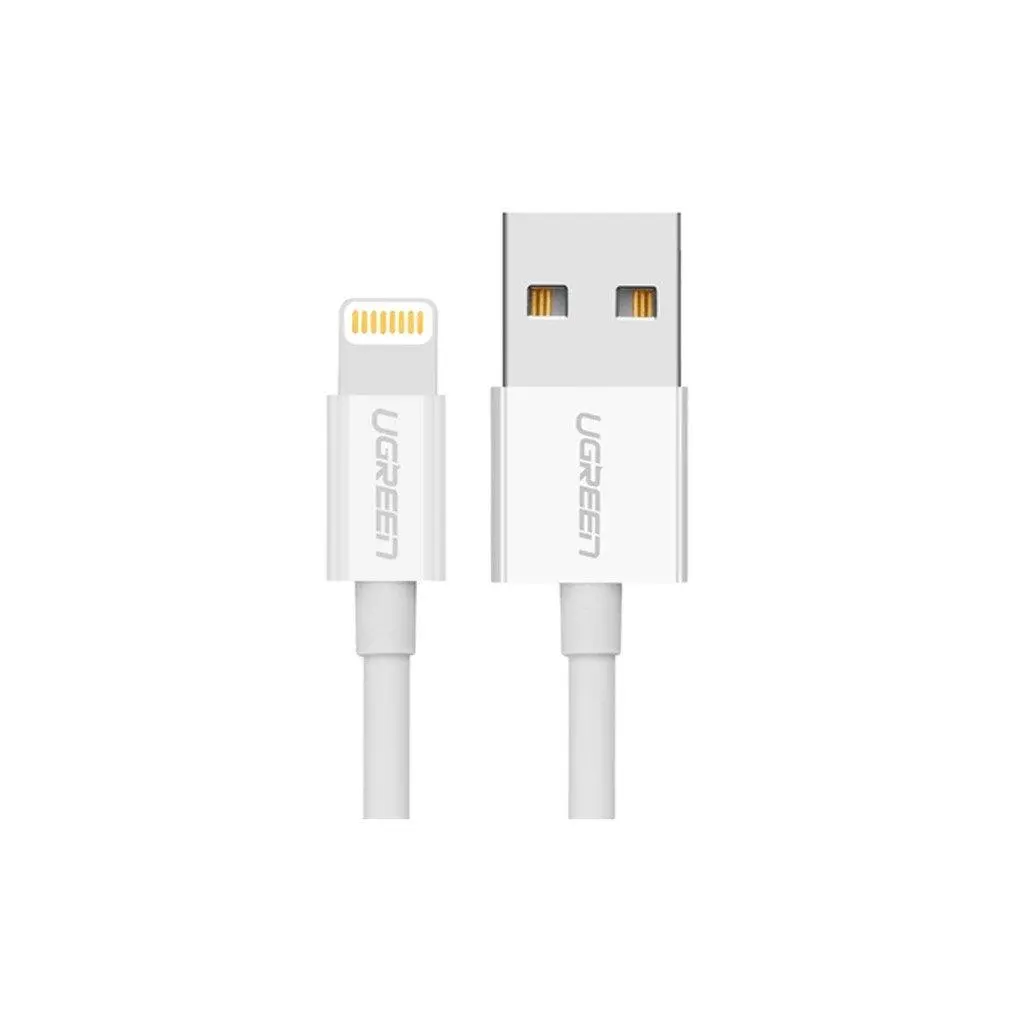 Kabel UGREEN Niklowany Lightning 2m Biały