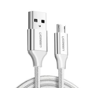 Kabel UGREEN micro USB QC 3,0 2,4A 2m Biały