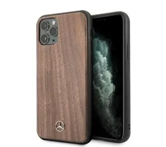 Etui Mercedes-Benz Wood Line Walnut MEHCN65VWOLB do iPhone 11 Pro Max