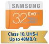 Samsung microSDHC Evo Class 10 UHS-I 32GB 48 MB/s
