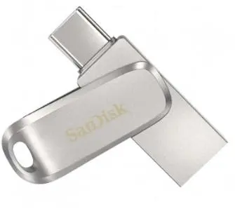 PenDrive SanDisk Ultra Dual Drive Luxe 128GB USB Typ C / USB 3.0 Srebrny