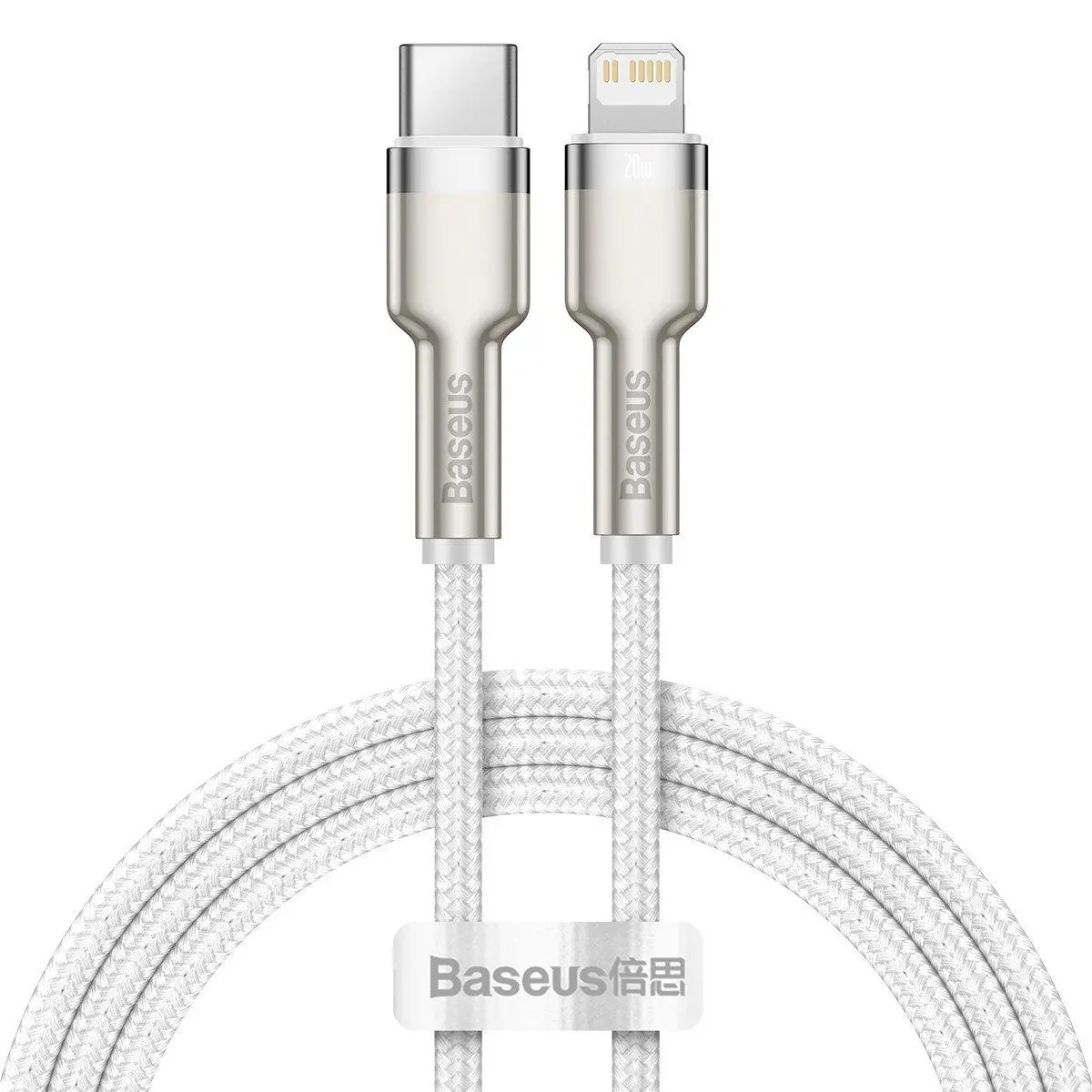 Kabel Baseus USB-C do Lightning Cafule Biały