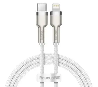 Kabel Baseus USB-C do Lightning Cafule Biały