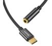 Adapter Baseus CATL54-01 USB typ C/jack 3,5 mm Czarny