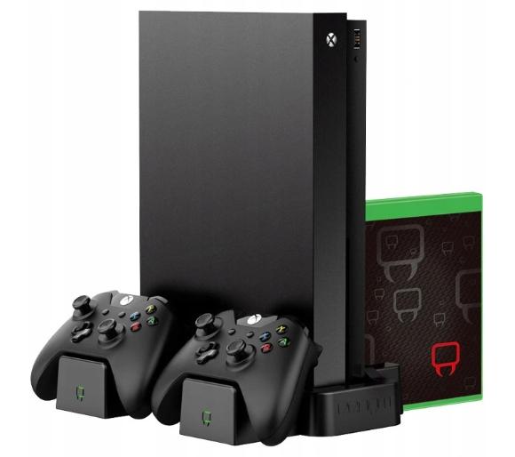 zestaw Venom VS2861 stand Xbox One na konsole i pady + 2 akumulatory (czarny)