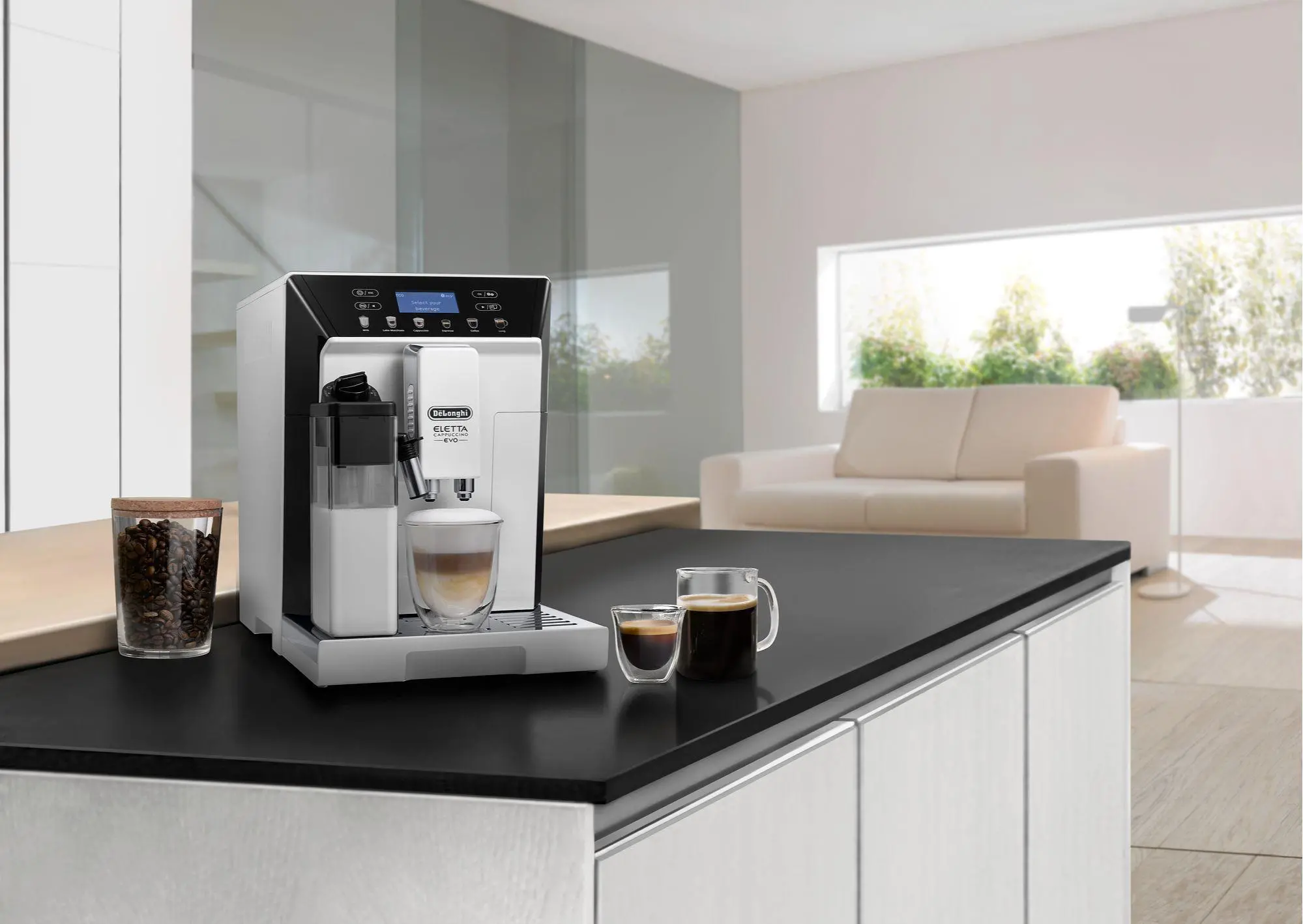 DēLonghi　ELETTA  CAPPUCCINO Ekspres De'Longhi Eletta Cappuccino Evo ECAM46.860.W