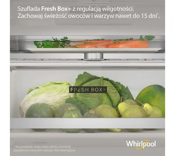 Whirlpool WHC20 T573 P Pełny No Frost 193,5cm Szuflada z kontrolą wilgotności - DRUGI -30%, ALBO 5-TY ZA 1ZŁ - Kup na Raty - RRSO 0%