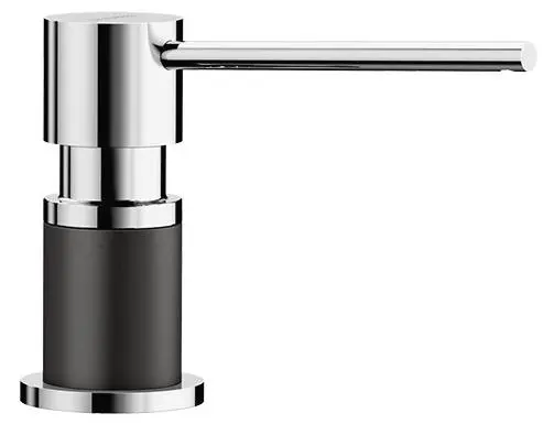 Dozownik do mydła Blanco LATO 526177 Chrom/Czarny