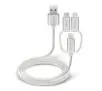 Kabel SBS USB do micro-USB Lightning USB-C 1m Biały