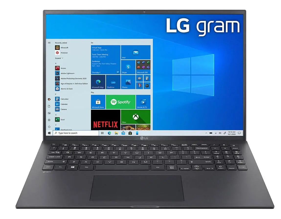 Laptop LG Gram 16'' 2021 16Z90P-G.AA55Y i5-1135G7 16GB RAM 512GB Dysk SSD Win10 Czarny