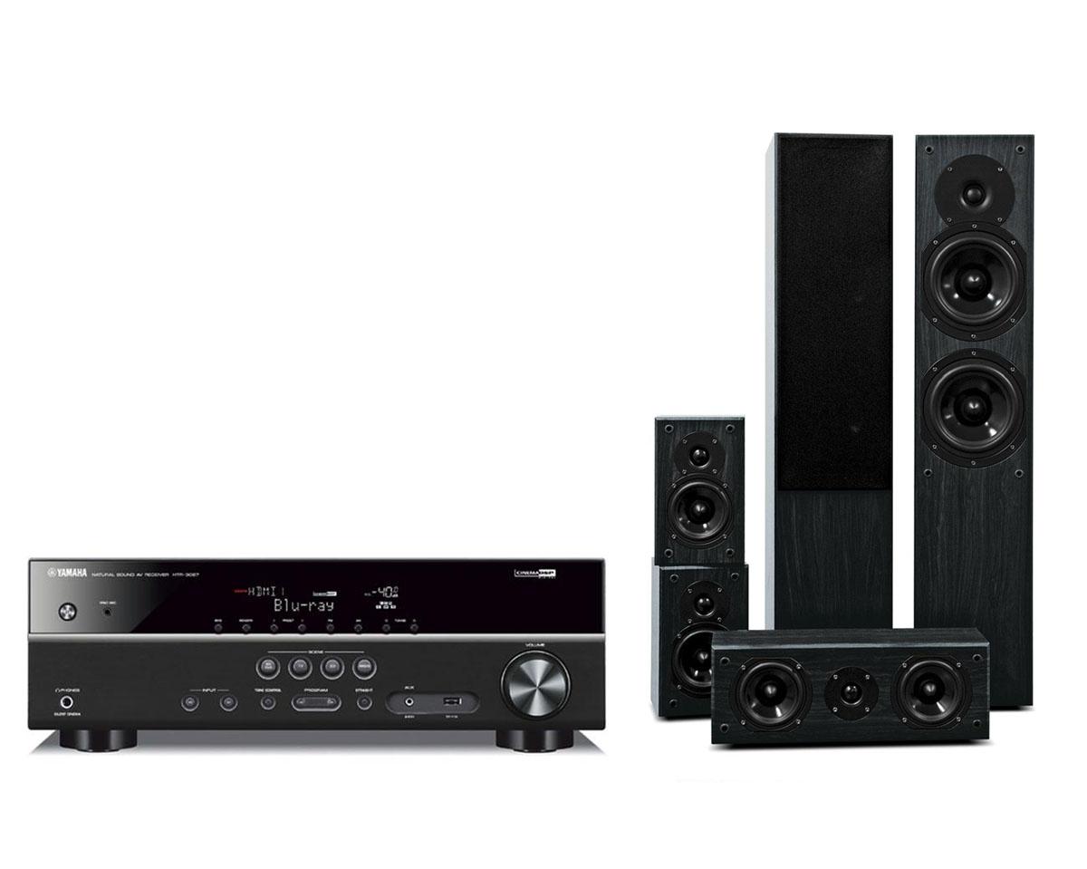 Zestaw kina Yamaha HTR-3067 (czarny), Prism Audio Onyx 100 (czarny)