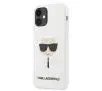 Etui Karl Lagerfeld Silicone Karl`s Head KLHCP12SSLKHWH do iPhone 12 mini