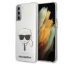 Etui Karl Lagerfeld Transparent Karl`s Head do Samsung Galaxy S21+