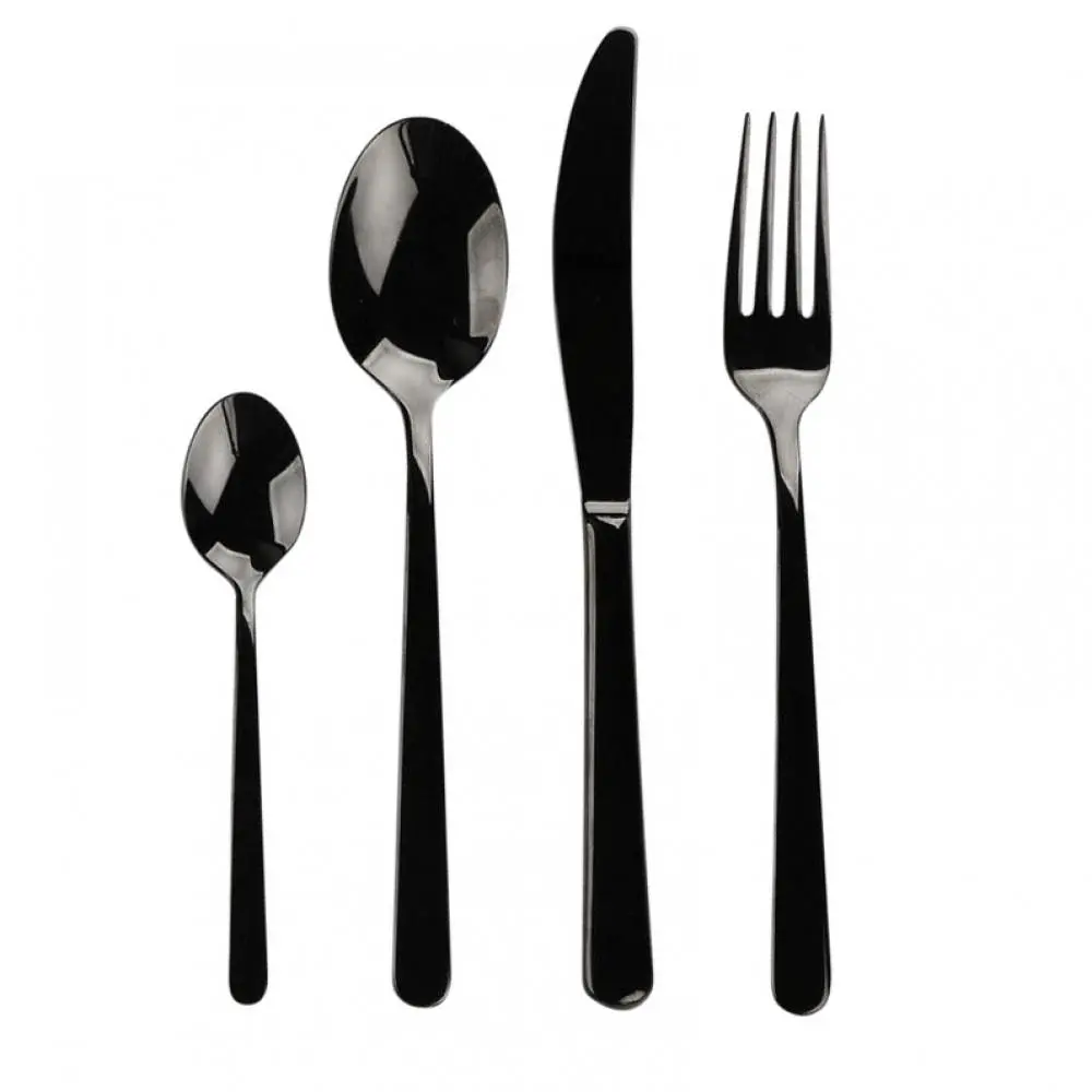 Zestaw sztućców Altom Design Galaxy Black 24 elementy