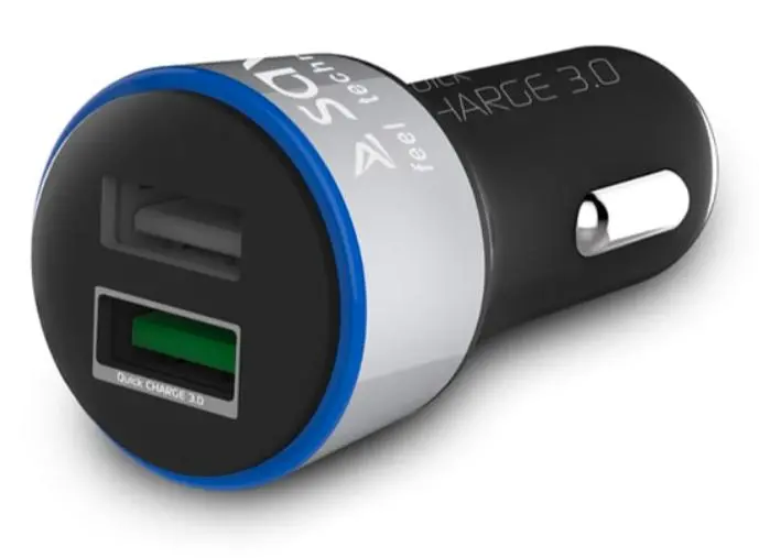 Ładowarka samochodowa Savio Quick Charge 3,0A SA-06/B Czarny