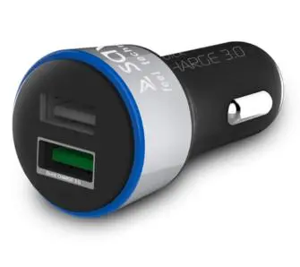 Ładowarka samochodowa Savio Quick Charge 3,0A SA-06/B Czarny