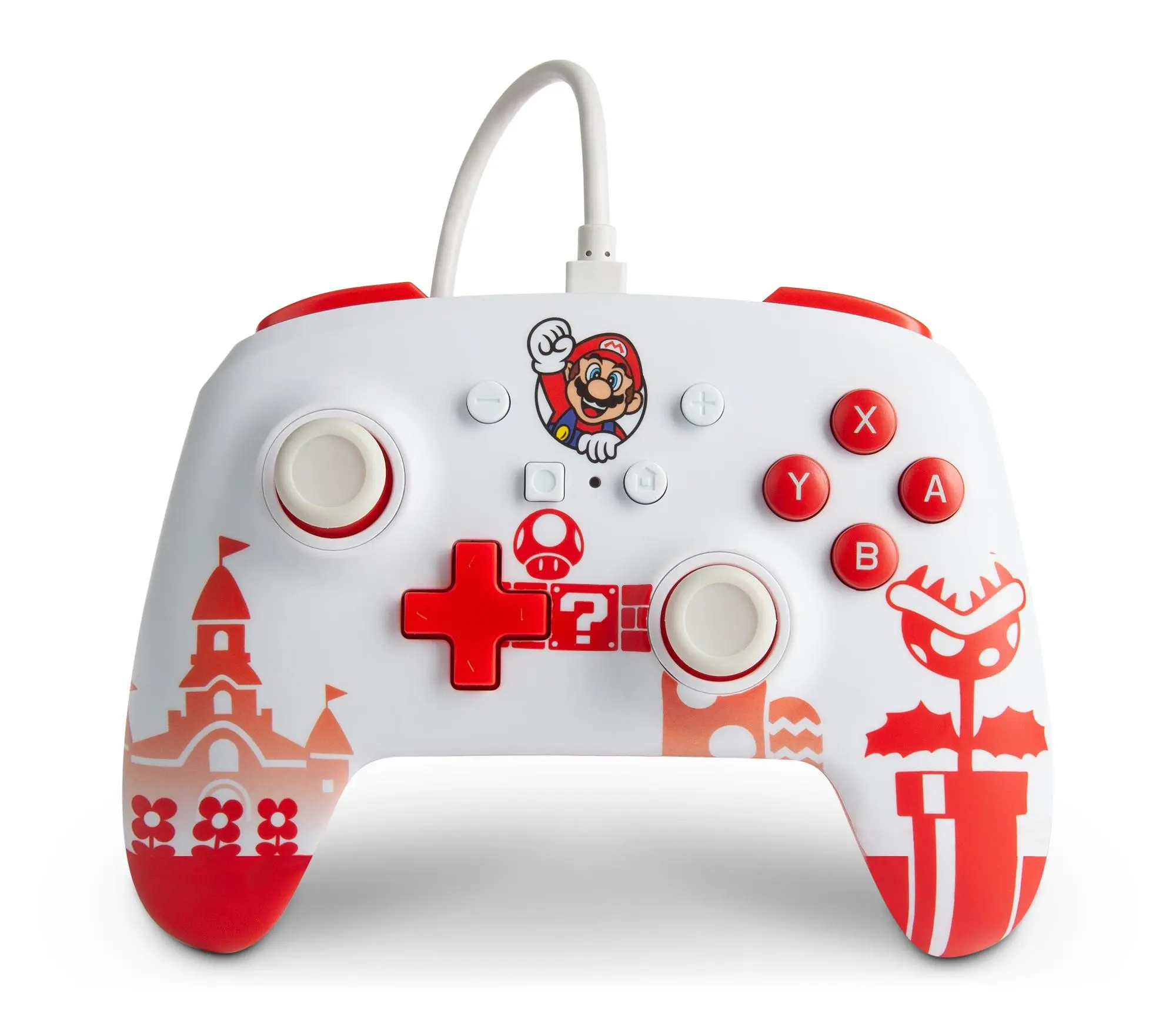 Pad PowerA Enhanced Mario Red & White do Nintendo Switch Przewodowy