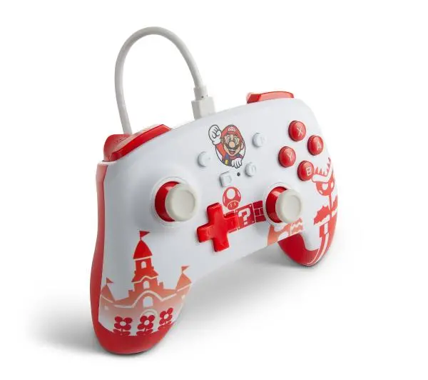 PowerA Enhanced Mario Red & White do Nintendo Switch Przewodowy