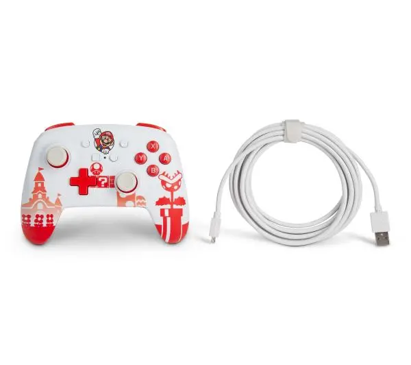 PowerA Enhanced Mario Red & White do Nintendo Switch Przewodowy