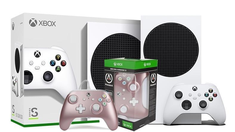 Konsola Xbox Series S - 512GB - pad PowerA Enhanced Rose Gold