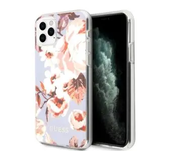 Etui Guess Flower GUHCN65IMLFL02 do iPhone 11 Pro Max liliowy