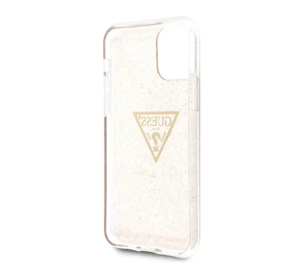 Guess Glitter Triangle GUHCN58SGTLGO do iPhone 11 Pro Złoty