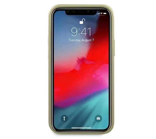 Guess Iridescent GUHCP12SIGLGO do iPhone 12 mini Złoty
