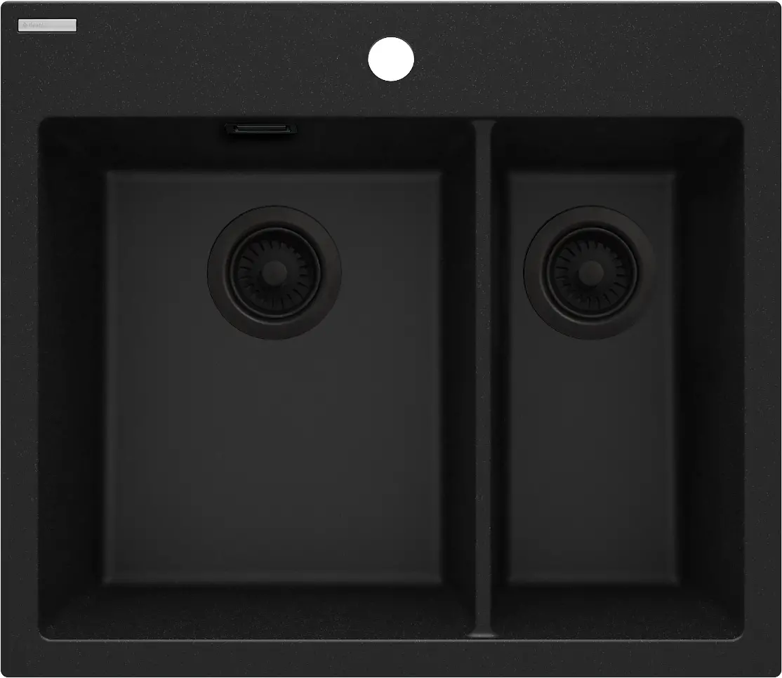 Zlewozmywak Deante Eridan ZQE G503 Granitowy Grafitowy/Metalik