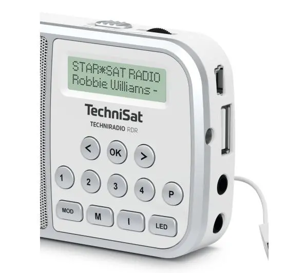 TechniSat TechniRadio RDR Radio FM DAB+ Biały