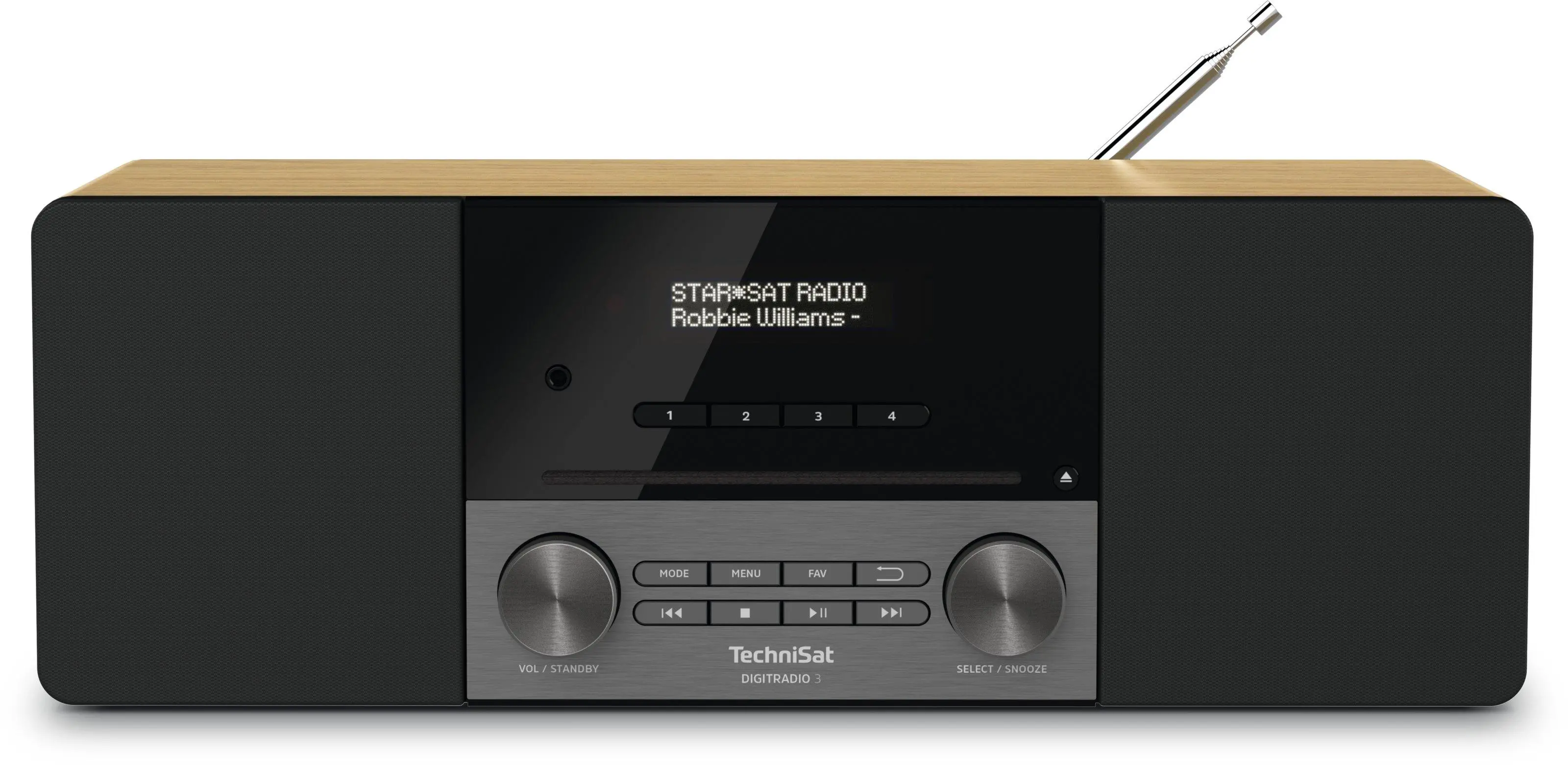 Radioodbiornik TechniSat DigitRadio 3 Radio FM DAB+ Bluetooth Dąb