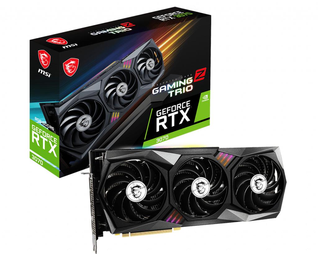 Karta graficzna MSI GeForce RTX 3070 GAMING Z TRIO LHR 8GB GDDR6 256bit DLSS
