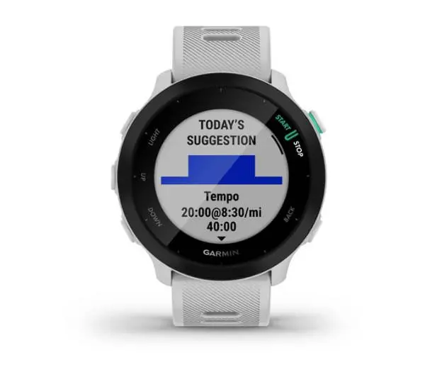 Garmin Forerunner 55 42mm GPS Biały - Kup na Raty - RRSO 0%