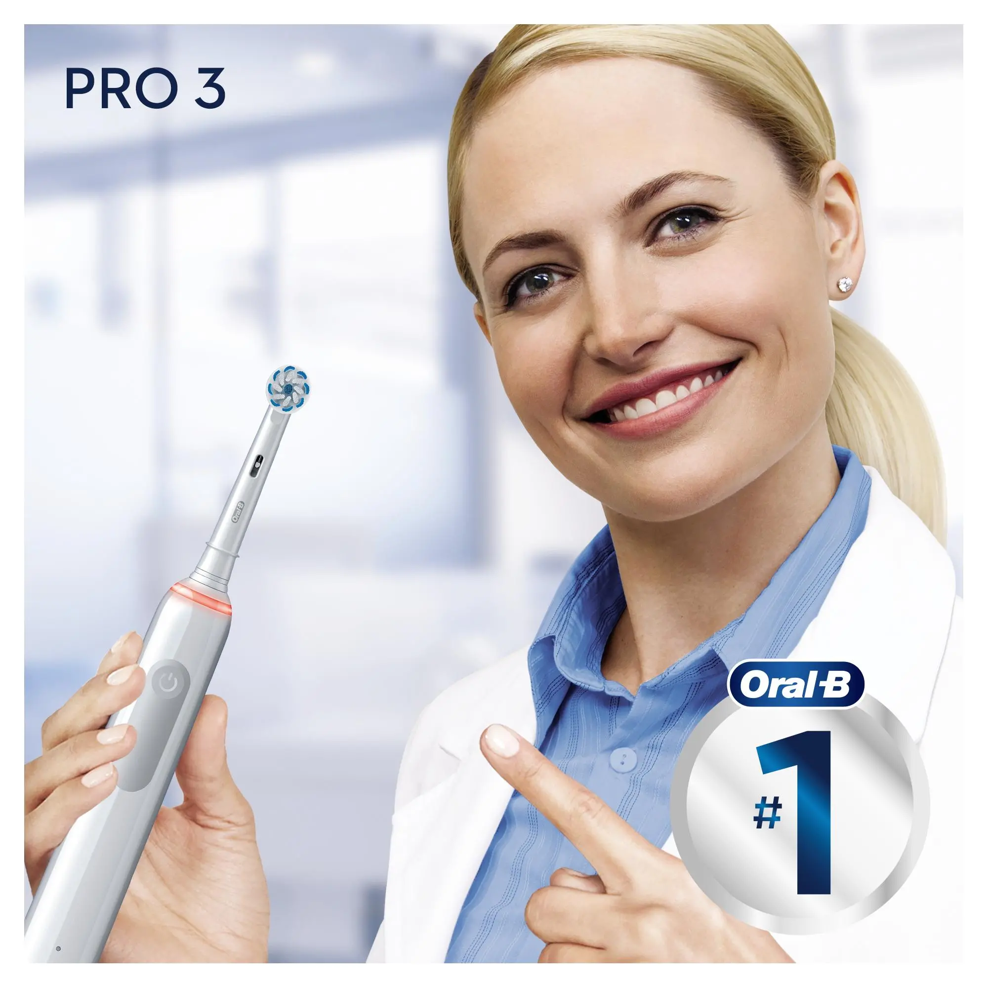 Szczoteczka rotacyjna Oral-B Pro3 3500 WH Sens + etui