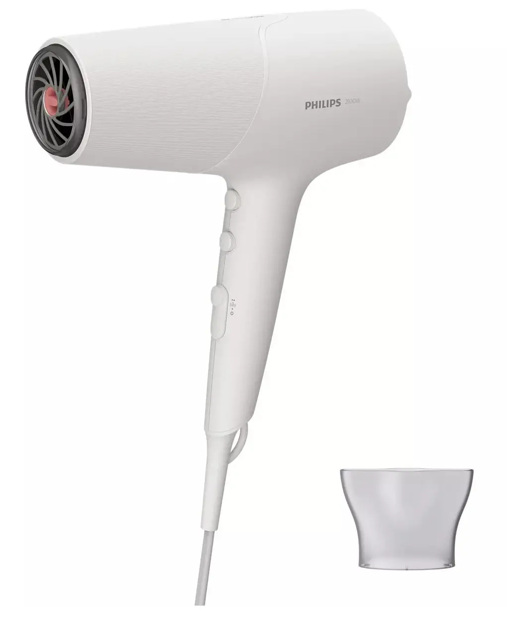 Suszarka do włosów Philips Seria 5000 BHD501/00 Jonizacja Zimny nawiew 2100W 3 prędkości 3 temperatury
