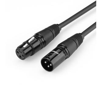 Kabel  audio UGREEN AV130 XLR Przedłużacz do mikrofonu 10m Czarny