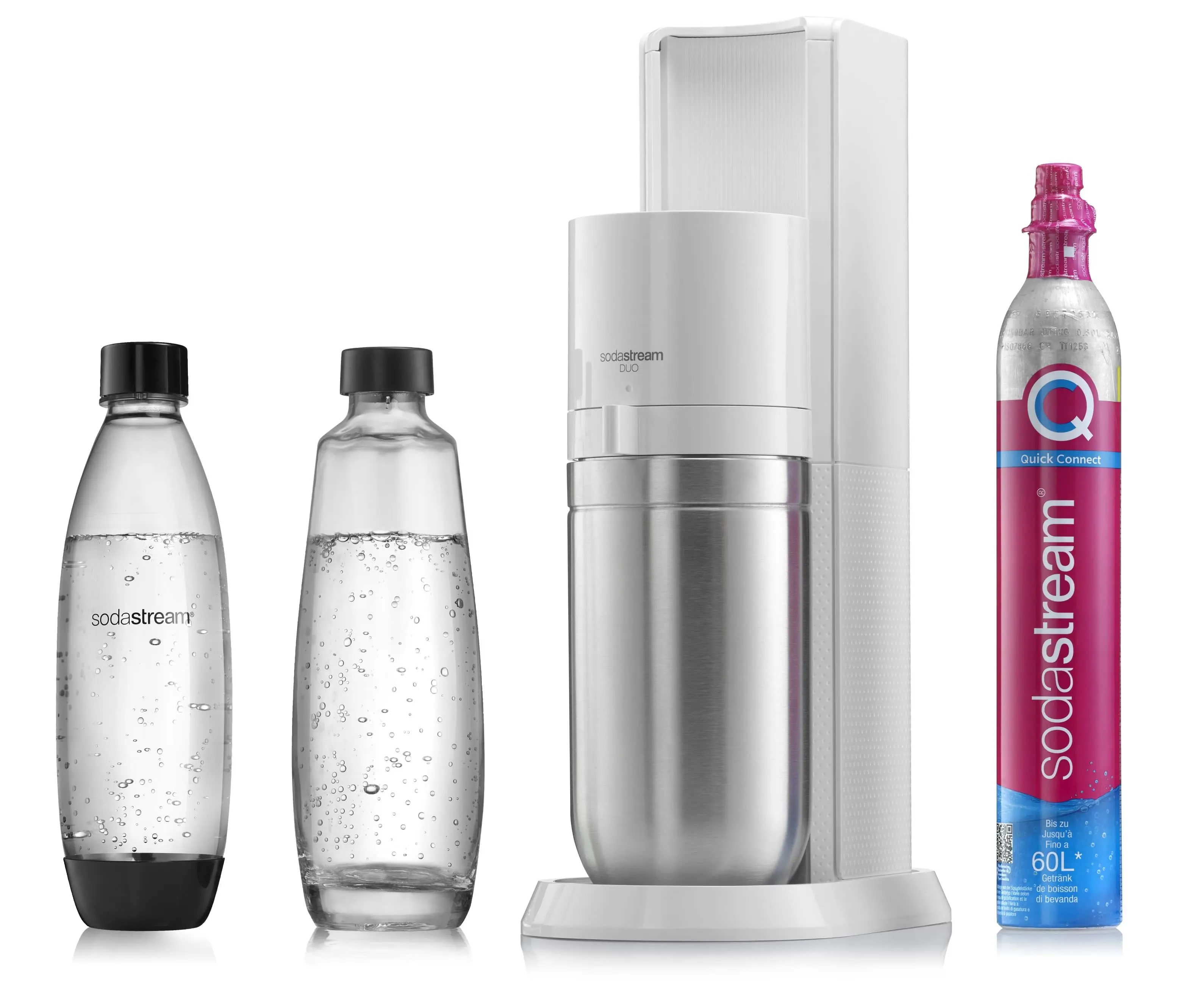 Saturator Sodastream Duo Biały + Nabój z gazem CO2