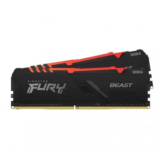 Pamięć RAM Kingston FURY Beast RGB 32GB (2 x 16GB) 3200 CL16 Czarny