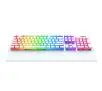 Klawiatura mechaniczna SPC Gear GK650K Omnis RGB Onyx White Pudding Edition Kailh Blue Biały