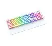 Klawiatura mechaniczna SPC Gear GK650K Omnis RGB Onyx White Pudding Edition Kailh Blue Biały