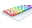 Klawiatura mechaniczna SPC Gear GK650K Omnis RGB Onyx White Pudding Edition Kailh Blue Biały