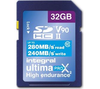 Karta pamięci Integral UltimaPro X2 SDHC 32GB Class 10 UHS-II V90
