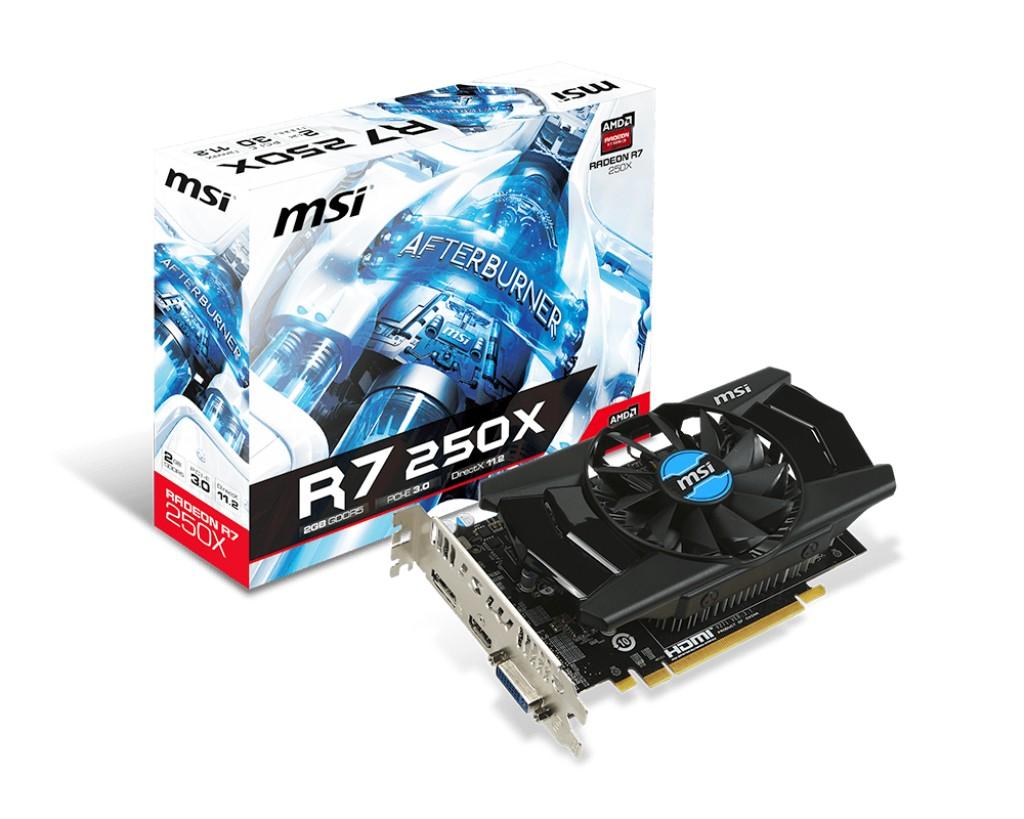 MSI AMD Radeon R7 250 X 2GB DDR5 128bit - Opinie, Cena - RTV EURO AGD