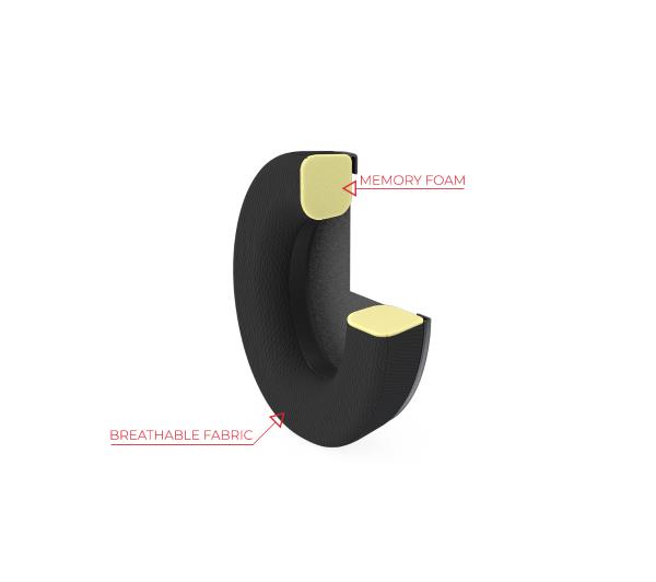 Memory foam discount earpads breathable fabric