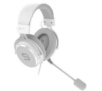 Słuchawki przewodowe z mikrofonem SPC Gear VIRO Plus Nauszne Biały