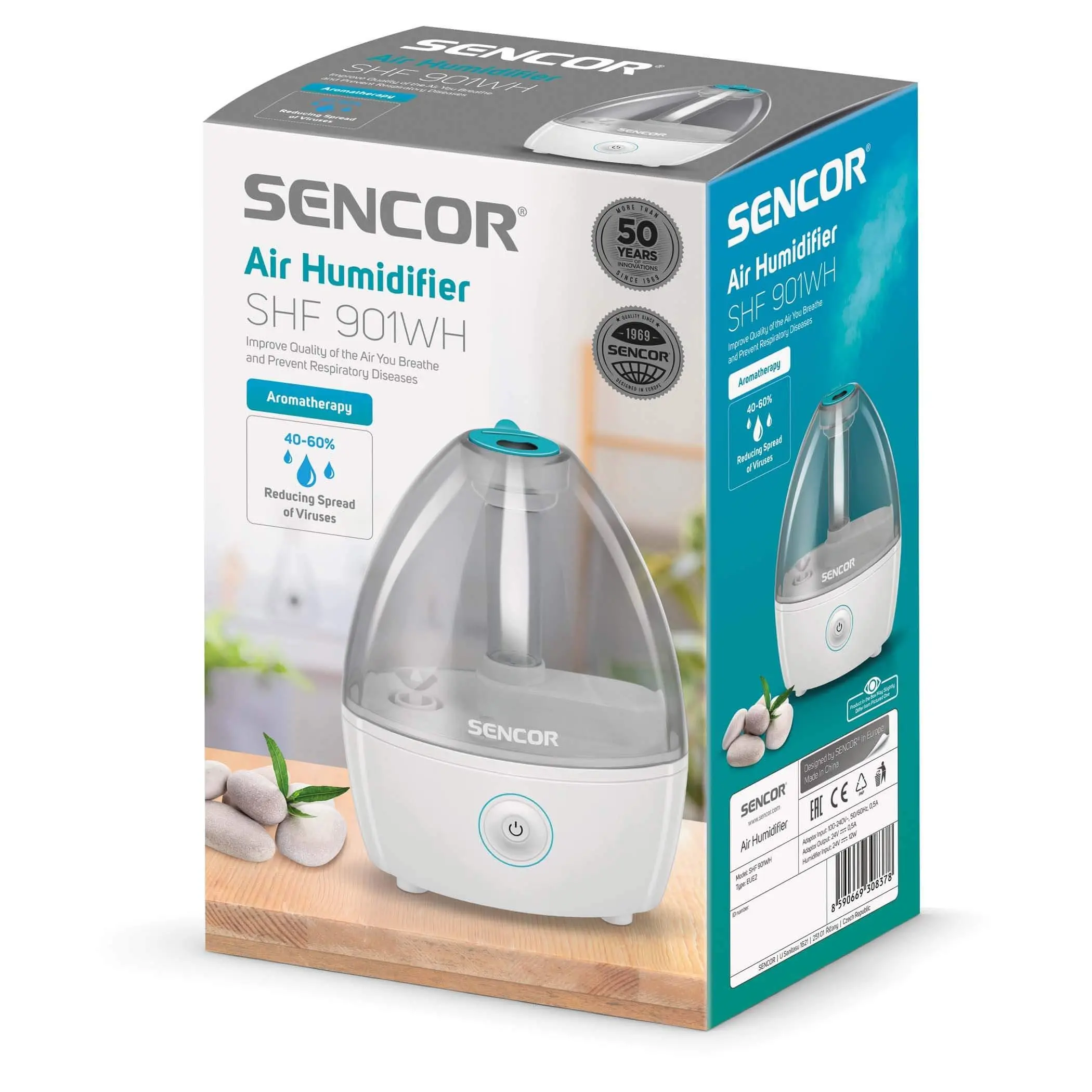 фото Зволожувач повітря Sencor SHF 901WH
