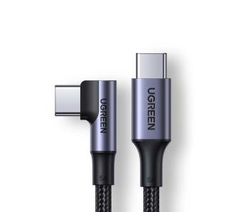 Kabel UGREEN kątowy USB-C do USB-C US334 PD 100W 1m Czarny