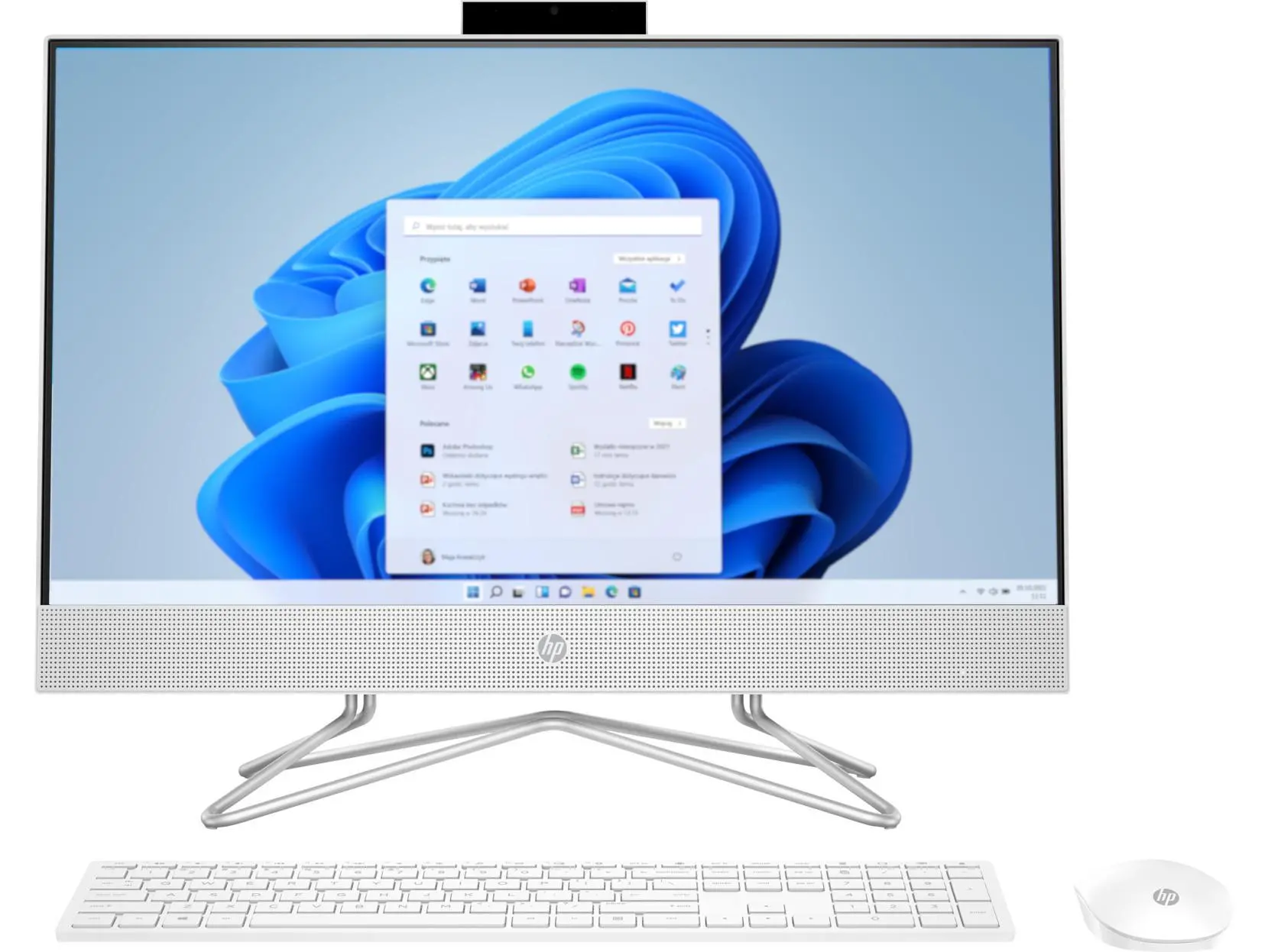 Komputer HP 24-df1172nw  i5-1135G7  23,8" 16GB RAM  512GB Dysk SSD Win11 Biały