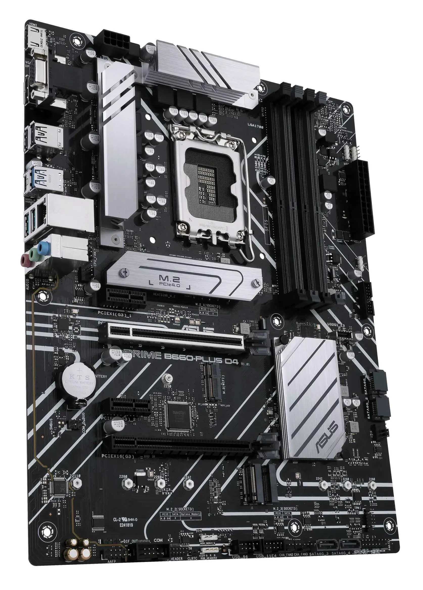 Фото Материнська плата Asus Prime B660-PLUS D4