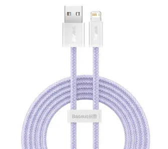 Kabel Baseus USB do Lightning Dynamic 2,4A 2m Fioletowy