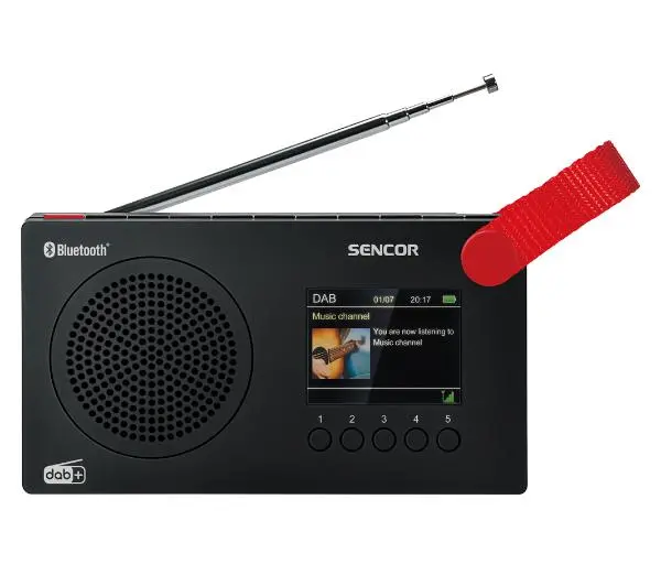 Sencor SRD 7757BK Radio FM DAB+ Bluetooth Czarny